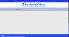 Desktop Screenshot of kieferorthopaedin-muelheim.de